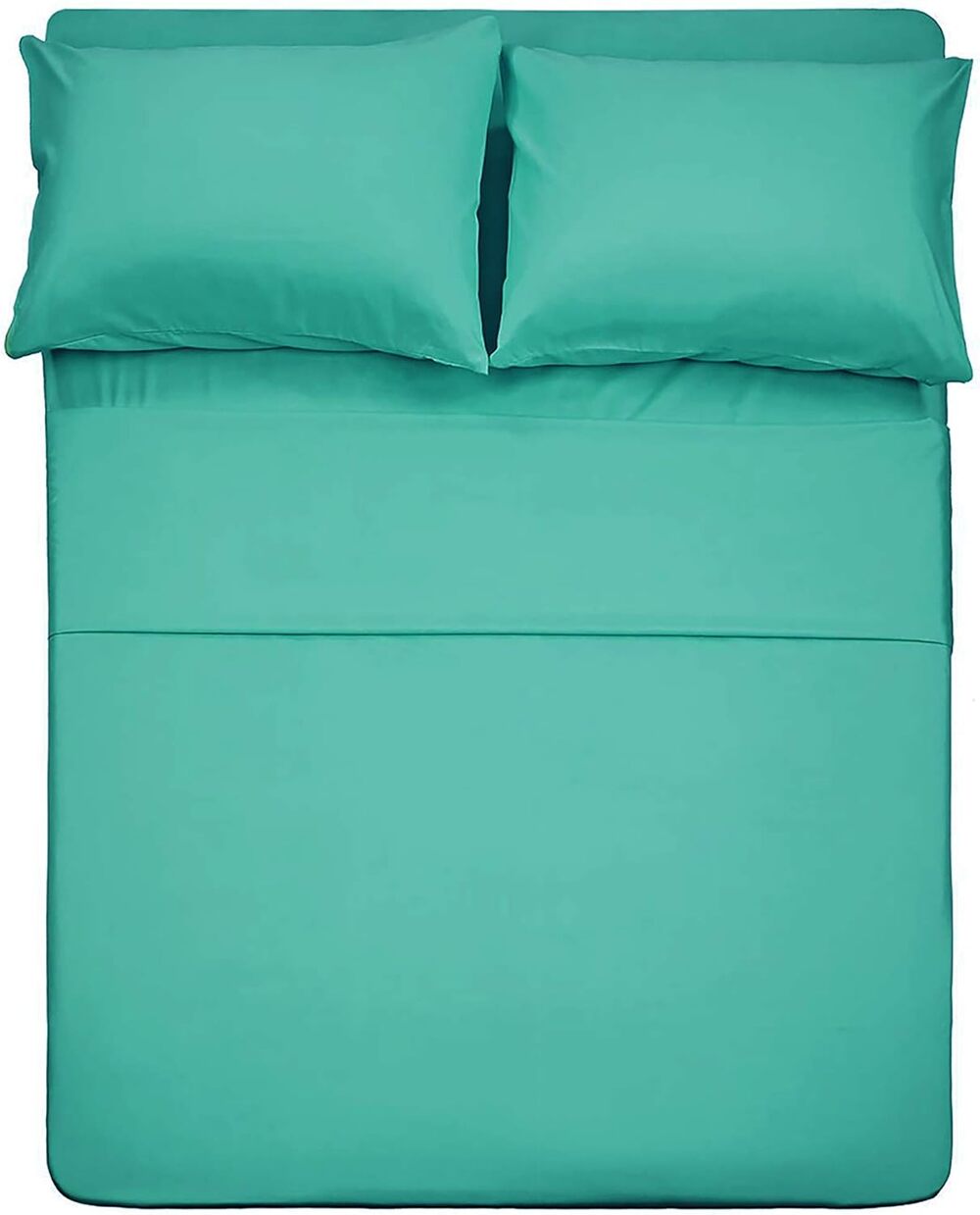 Best Season 4 Piece Queen size bed sheet set (Turquoise)